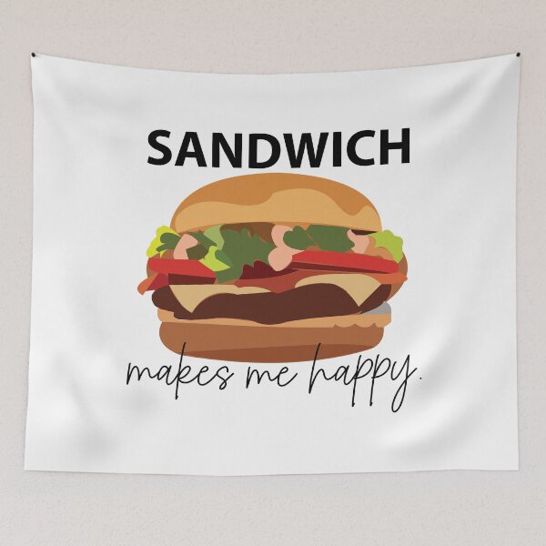 Item preview, Sandwich Makes Me Happy designed and sold by Nisha Prabhu.