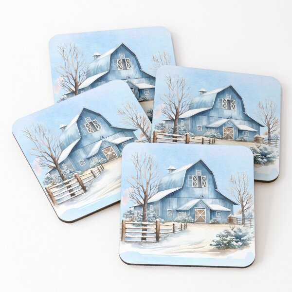 Item preview, Winter Barn Scene: Snowy Serenity designed and sold by MysticOzzy.