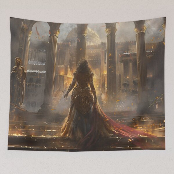 Item preview, Golden Elegance in Timeless Halls designed and sold by oanaunciuleanu.