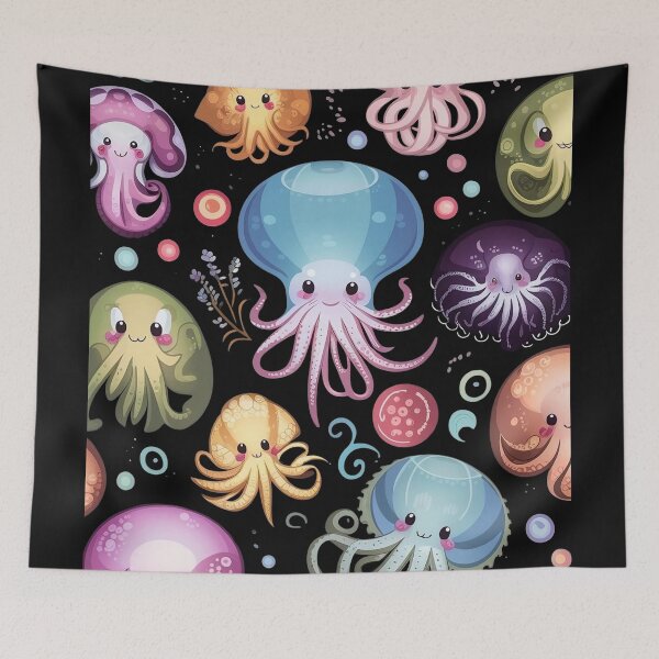 Item preview, Colorful Cephalopod Armed beauty designed and sold by DunuStore.