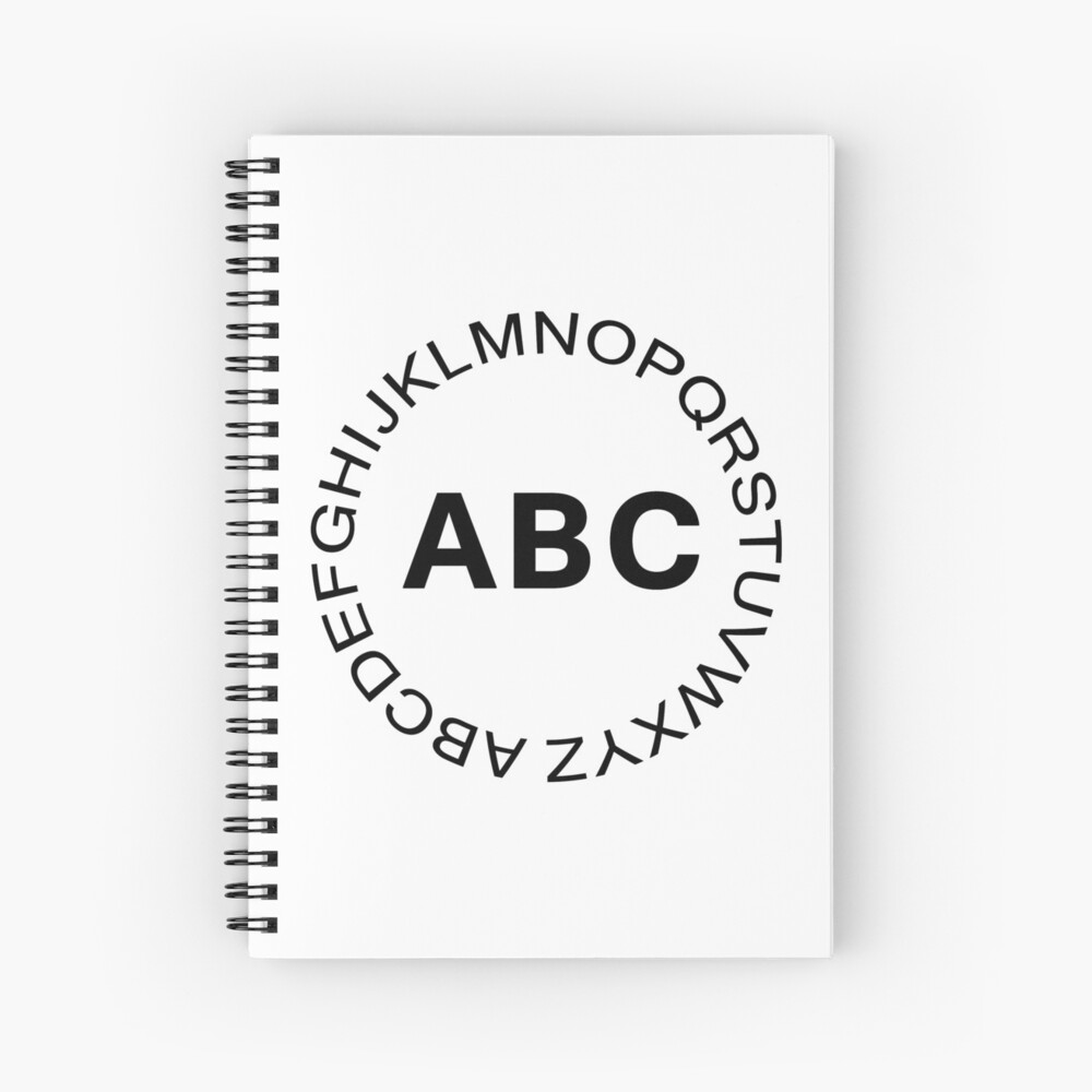 "Alphabet" Spiral Notebook for Sale by fourretout Redbubble
