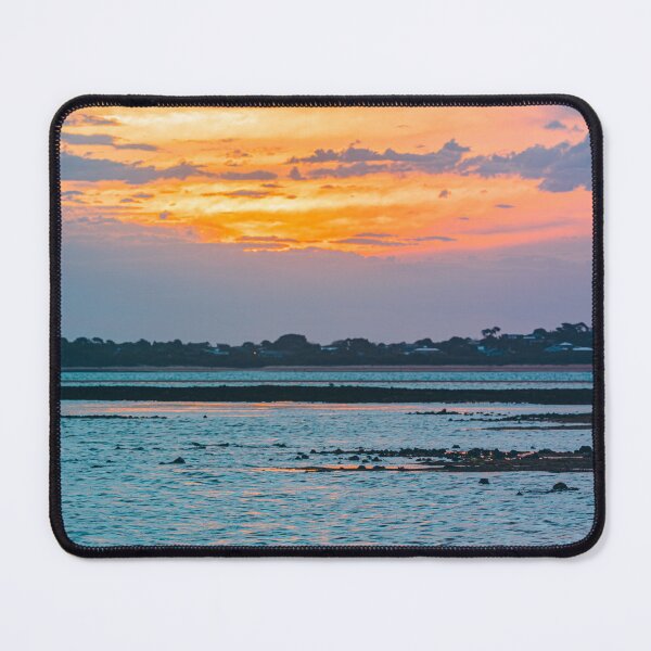 Item preview, Sun is setting on the horizon of San Remo Beach designed and sold by AdventureUnlockedCo.