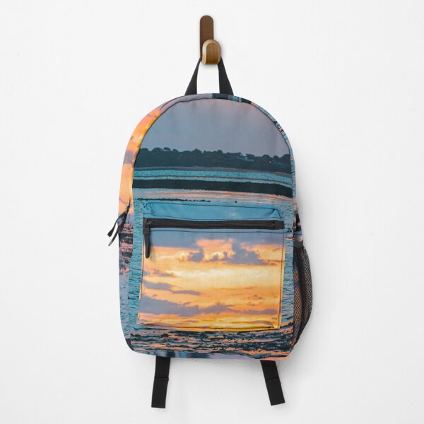 Item preview, Sun is setting on the horizon of San Remo Beach designed and sold by AdventureUnlockedCo.