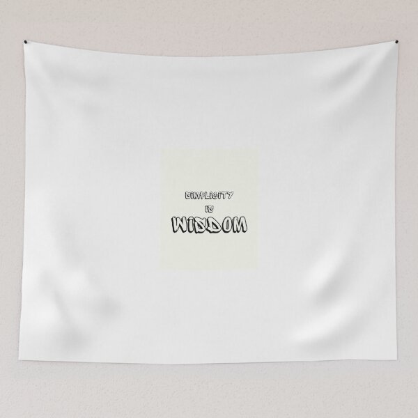 Item preview, Simplicity is Wisdom designed and sold by GraphicGroovy.