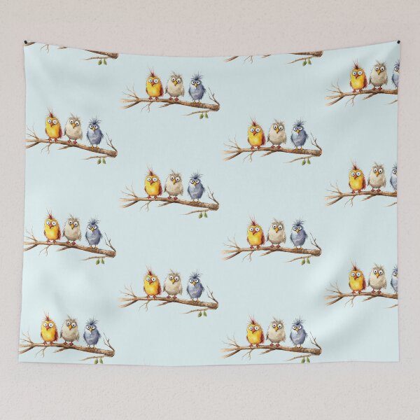 Item preview, Funny Birds on Branch designed and sold by Magnuna.