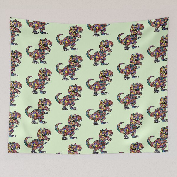 Item preview, Dinosaurs in mosaic art designed and sold by winaidigidesign.