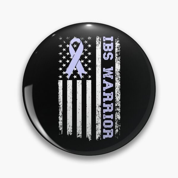Item preview, IBS Warrior Irritable Bowel Syndrome Awareness Periwinkle Ribbon Flag designed and sold by stylesip.