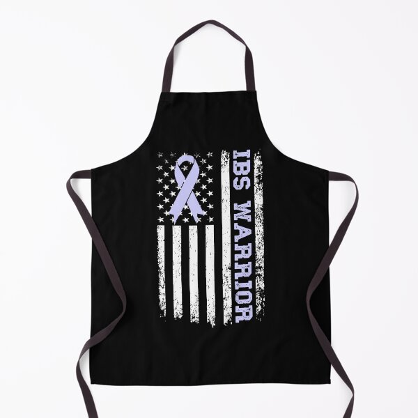 Item preview, IBS Warrior Irritable Bowel Syndrome Awareness Periwinkle Ribbon Flag designed and sold by stylesip.