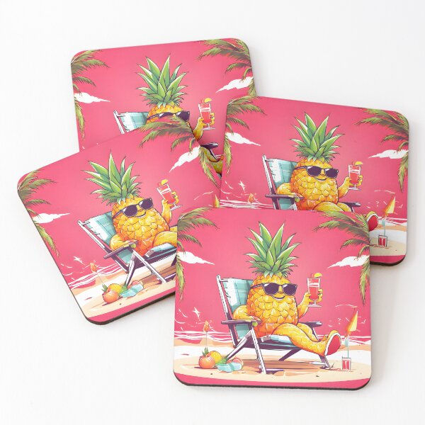 Item preview, funny fruits and funny vegetables on vacation, funny pineapple, radiate positivity designed and sold by orthodox-icon.