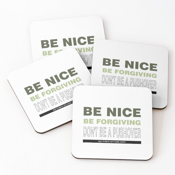 Item preview, Be Nice Be Forgiving Don't Be a Push Over Words For Winning Life & Game Theory - Wise Words for winning Life and Game Theory designed and sold by teecraftstudios.