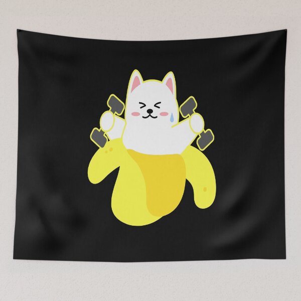 Item preview, Banana cat gym  designed and sold by Eolithic.