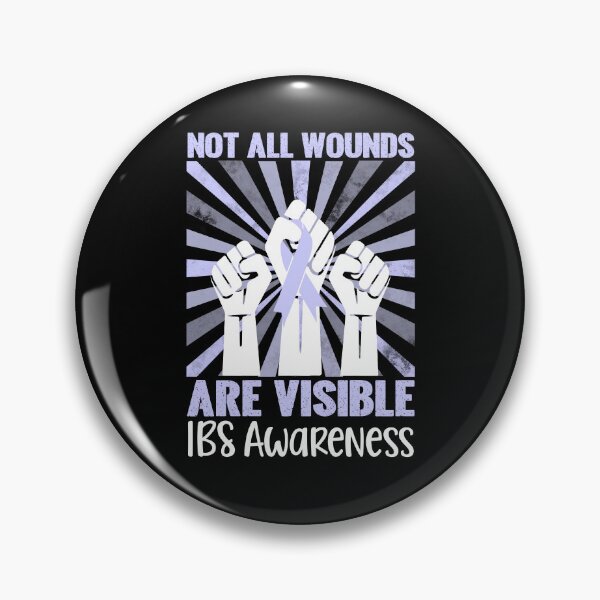 Item preview, IBS Not All Wounds Are Visible Irritable Bowel Syndrome Awareness Periwinkle Ribbon designed and sold by stylesip.