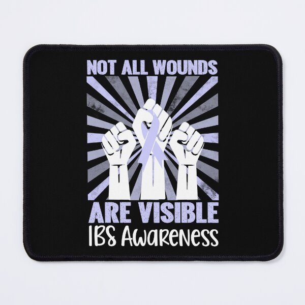 Item preview, IBS Not All Wounds Are Visible Irritable Bowel Syndrome Awareness Periwinkle Ribbon designed and sold by stylesip.