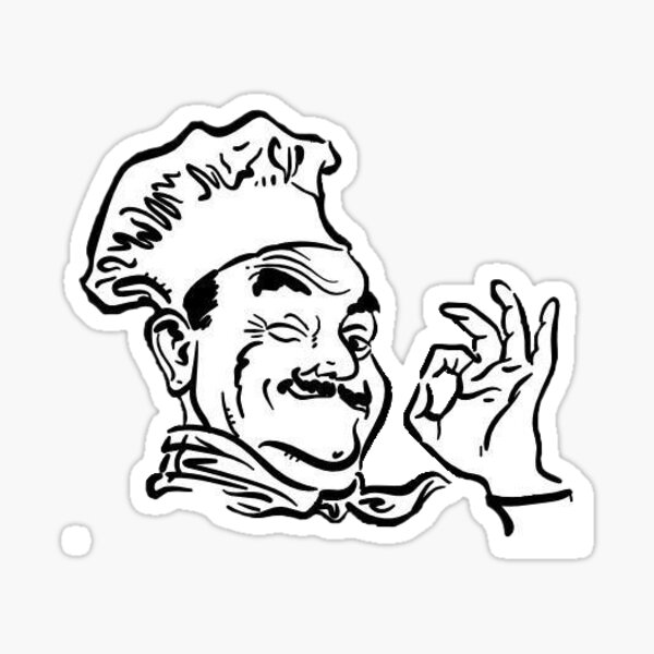 The Pizza Man Sticker
