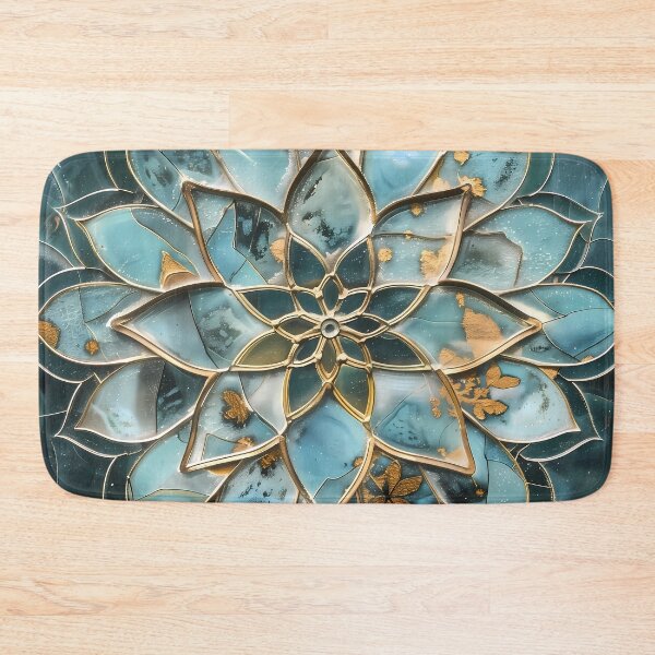Item preview, Opal mandala and turquoise and gold marble designed and sold by Fantasyplus.