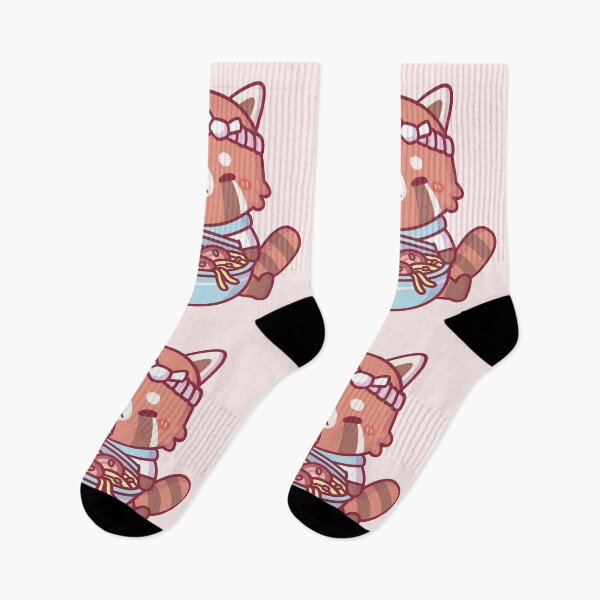 Item preview, Cute Red Panda Chef Loves Eating Ramen designed and sold by rustydoodle.