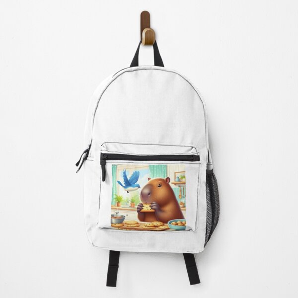 Item preview, Capybara Baker with Blue Bird5 designed and sold by Capybara Art Lover.