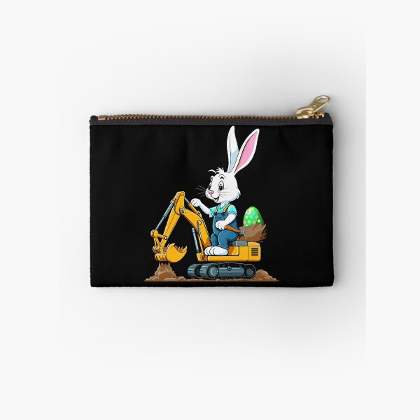 Item preview, Easter bunny excavator driver Easter eggs funny designed and sold by LuminOrb.