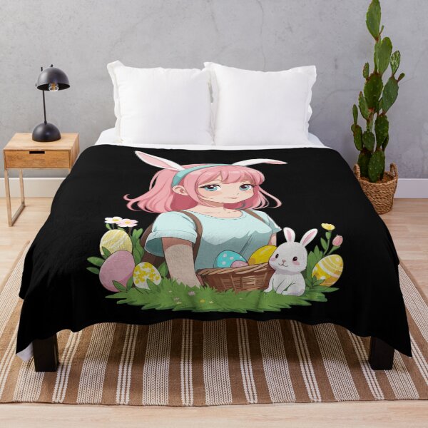 Item preview, Anime Easter Kawaii Easter Bunny Manga Girl Otaku designed and sold by LuminOrb.