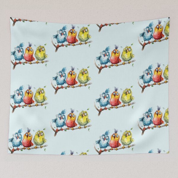 Item preview, Funny Birds on Branch designed and sold by Magnuna.