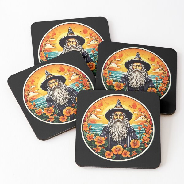 Item preview, Beach Lover Wizard by the Sea with Hawaiian Orchids designed and sold by NautiChic.