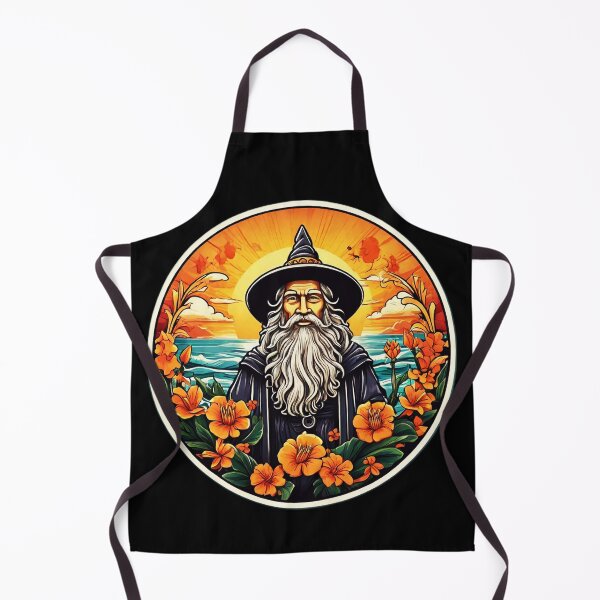 Item preview, Beach Lover Wizard by the Sea with Hawaiian Orchids designed and sold by NautiChic.