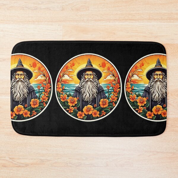 Item preview, Beach Lover Wizard by the Sea with Hawaiian Orchids designed and sold by NautiChic.