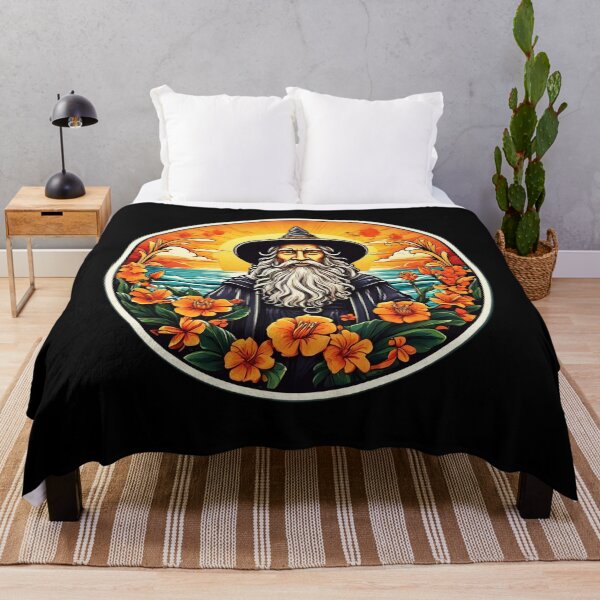 Item preview, Beach Lover Wizard by the Sea with Hawaiian Orchids designed and sold by NautiChic.