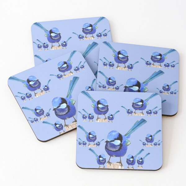 Item preview, Blue Fairy Mother Wren with Baby Wrens designed and sold by kristalcurt.