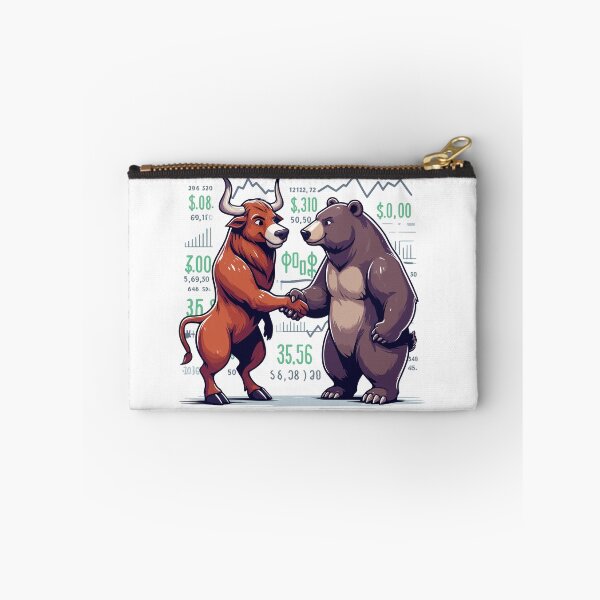 Item preview, Finance Stocks Bull Bear Wall Street Gift designed and sold by Pineapple-Tree.