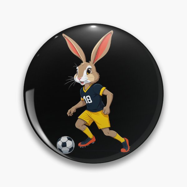 Item preview, Easter bunny soccer player and Easter soccer design designed and sold by LuminOrb.