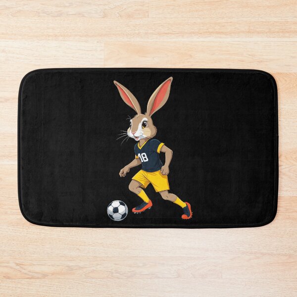 Item preview, Easter bunny soccer player and Easter soccer design designed and sold by LuminOrb.