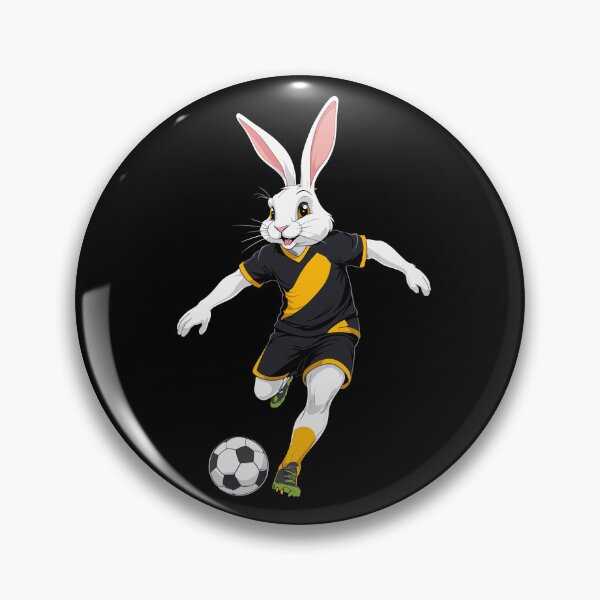 Item preview, Easter bunny soccer player Easter soccer design designed and sold by LuminOrb.