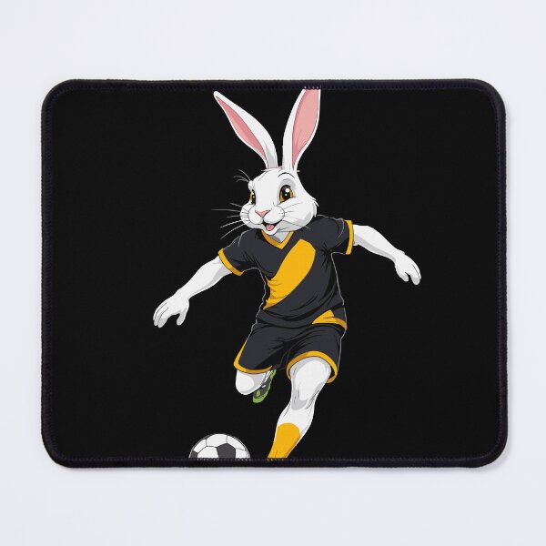 Item preview, Easter bunny soccer player Easter soccer design designed and sold by LuminOrb.