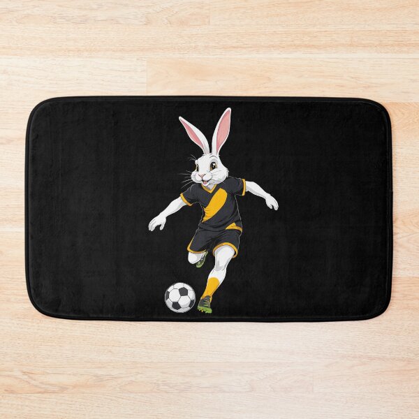 Item preview, Easter bunny soccer player Easter soccer design designed and sold by LuminOrb.