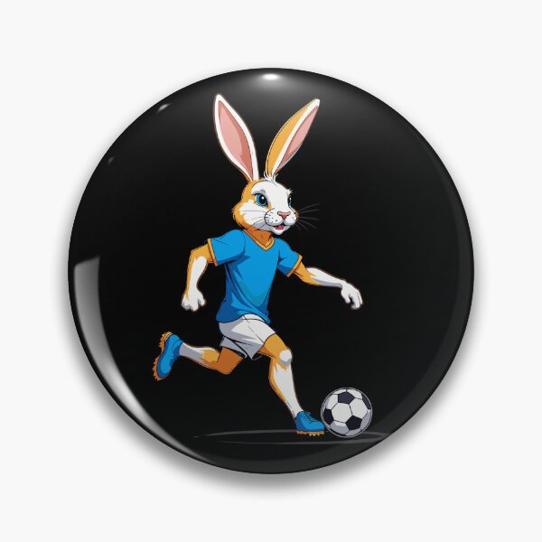 Item preview, Easter bunny soccer player Easter soccer design designed and sold by LuminOrb.