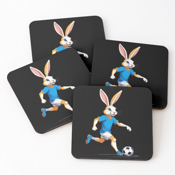 Item preview, Easter bunny soccer player Easter soccer design designed and sold by LuminOrb.