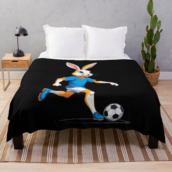 Item preview, Easter bunny soccer player Easter soccer design designed and sold by LuminOrb.
