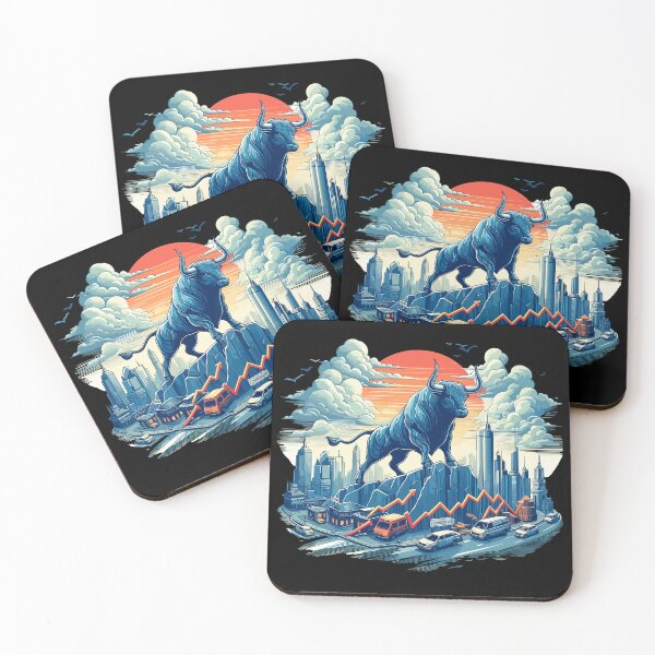 Item preview, Finance Stocks Taurus Bull Wall Street Gift designed and sold by Pineapple-Tree.