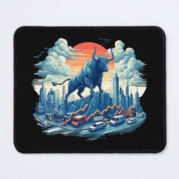 Item preview, Finance Stocks Taurus Bull Wall Street Gift designed and sold by Pineapple-Tree.