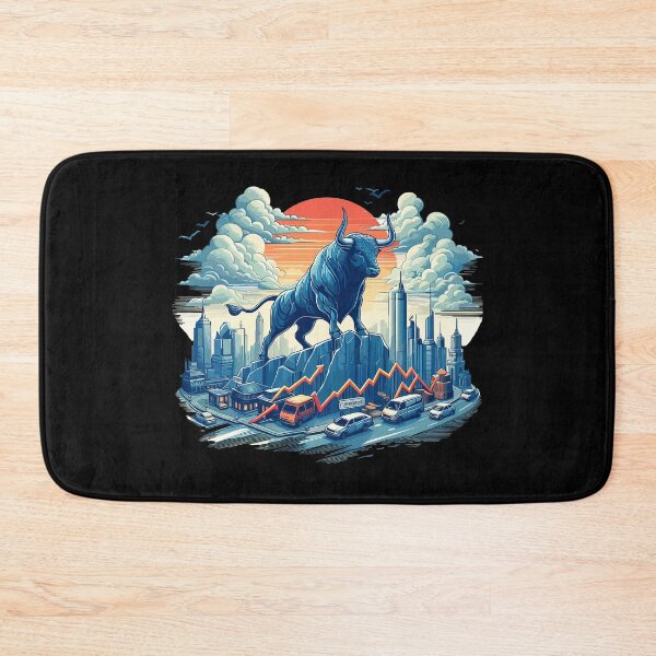 Item preview, Finance Stocks Taurus Bull Wall Street Gift designed and sold by Pineapple-Tree.