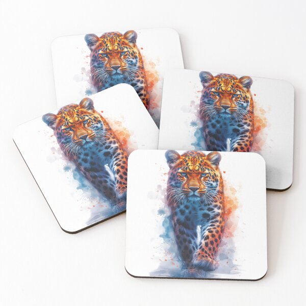 Item preview, Leopard, Watercolor Art, Big Five African Wildlife designed and sold by IcebearDesign.