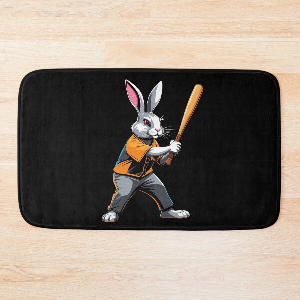 Item preview, Baseball Player Easter Bunny Funny Easter designed and sold by LuminOrb.