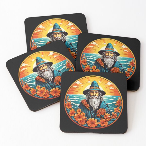 Item preview, Beach Lover Sorcerer by the Sea with Hawaiian Orchids designed and sold by NautiChic.