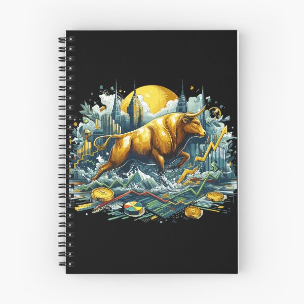 Item preview, Finance Stocks Taurus Bull Gold Wall Street Gift designed and sold by Pineapple-Tree.