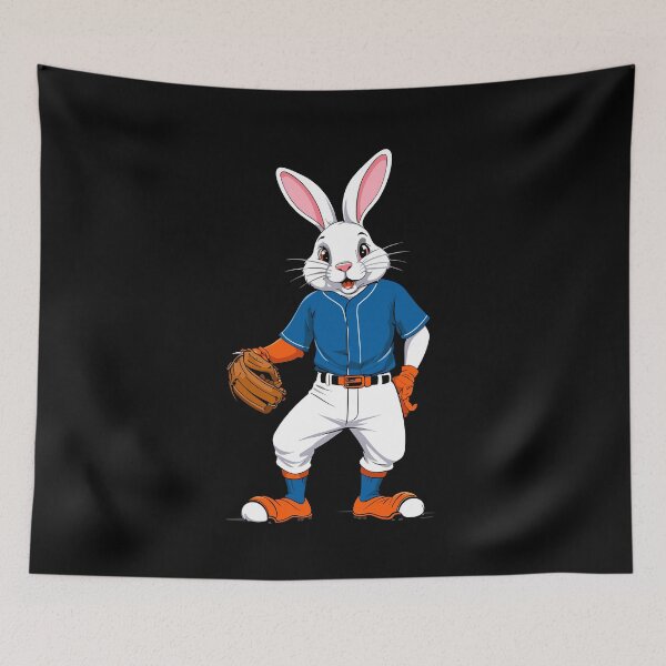 Item preview, Baseball player Easter bunny funny design designed and sold by LuminOrb.