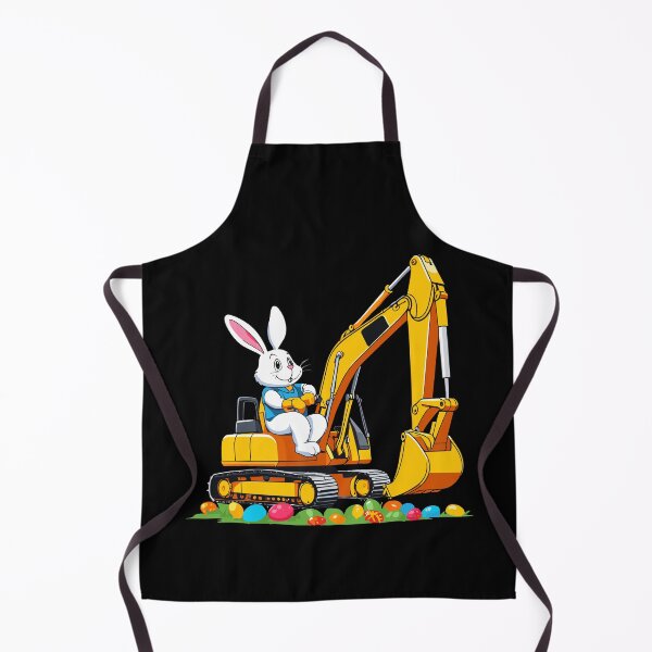 Item preview, Easter bunny excavator driver Easter eggs funny designed and sold by LuminOrb.