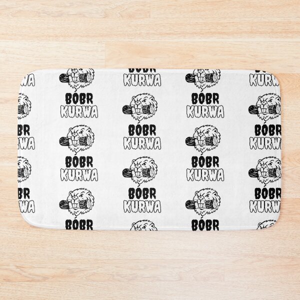 Artikelvorschau, Raging Beaver: Kurwa Bobr Black & White in Metal Vibe entworfen und verkauft von impressionofmel.