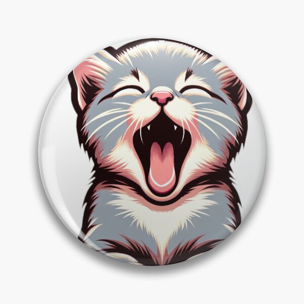 Item preview, Yawning Kitten designed and sold by Platinumpalette.