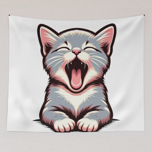 Item preview, Yawning Kitten designed and sold by Platinumpalette.